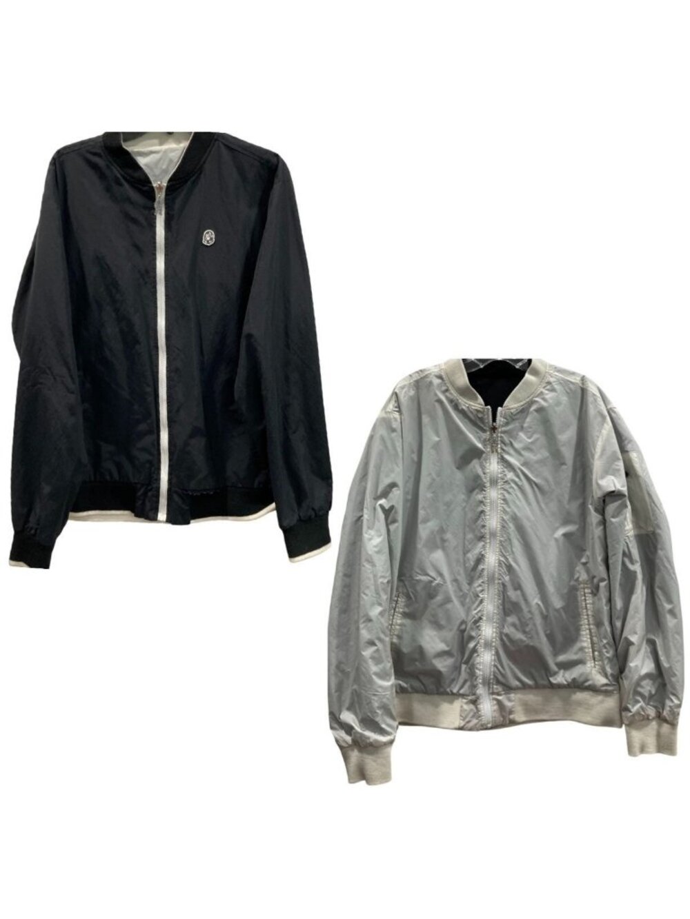Billionaire Boys Club Reversible Flight Path Jacket L Black White Zip Streetwear